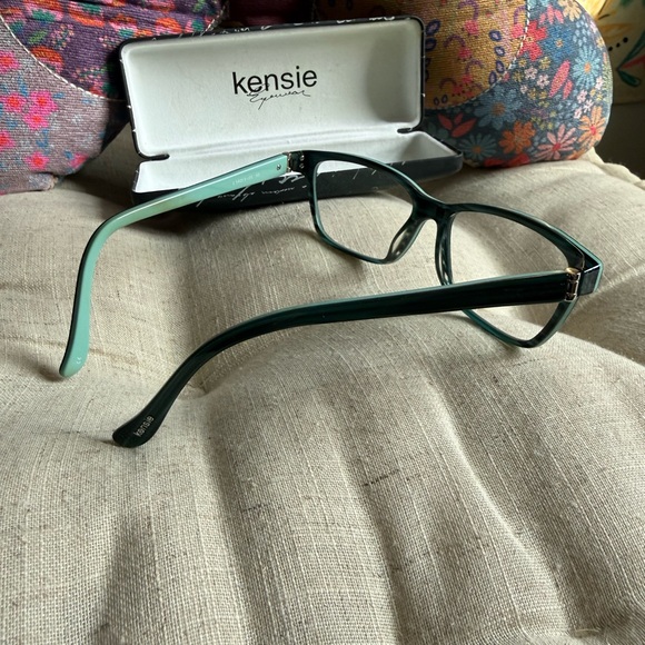 Kensie Forest Green Men's Glasses - Picture 2 of 5